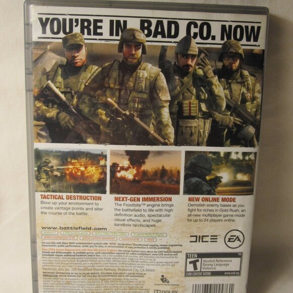 Xbox 360 Video Game: Bad Company, Battlefield - Platinum Hits ed. - Picture 4 of 4